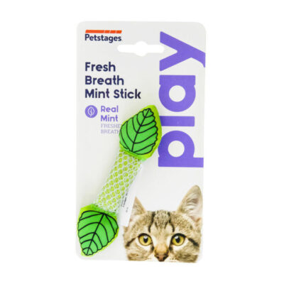 Petstages Fresh Breath Mint Stick Cat Toy  1 Pack
